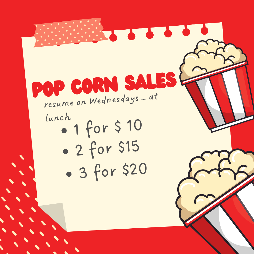 Red Sticky Notes Movie Pop Corn Recipe Instagram Post
